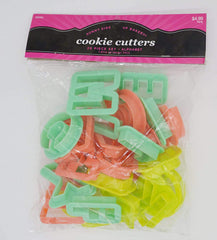 RKPM HOMES Fondant Cutter & Embosser, Food Grade Plastic, 26 Multi Color ABCD