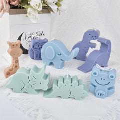RKPM HOMES Mini Animal Shape Candle Mold I 3D Car Freshie Silicone Sculpture Mould I for DIY Handmade Aromatherapy Gypsum Soap Cake Décor, Aroma Beads Car Freshie, Resin Art Craft Making (Elephant)