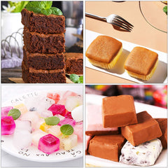 RKPM HOMES 24 Small Square Silicone Cake Mold, Chocolate Mold, Aromatherapy Plaster Mold, Easy to Release Pack of 1 Mold Size 24.5 x 21 x 1.5 cm