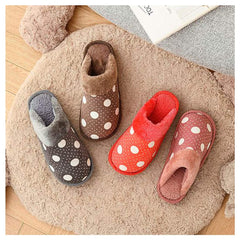 RKPM Delux Autumn And Winter Cotton Stars Slippers Non-Slip Unisex Home Slippers Red Skin 40-41