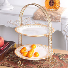 RKPM Tweet 2 Tier Stacked Cake Cupcake and Dessert Stand (Not Include Plates)
