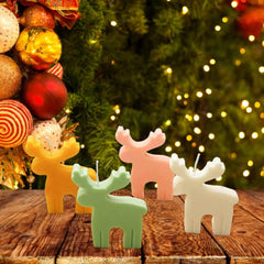 RKPM HOMES Deer Shape Candle Mold I 3D Fondant Reindeer Silicone Epoxy Mould I Animal Molds for DIY Handmade Chocolate, Cake Décor, Aromatherapy, Biscuit, Soap, Silica Gel Resin Art Craft Making