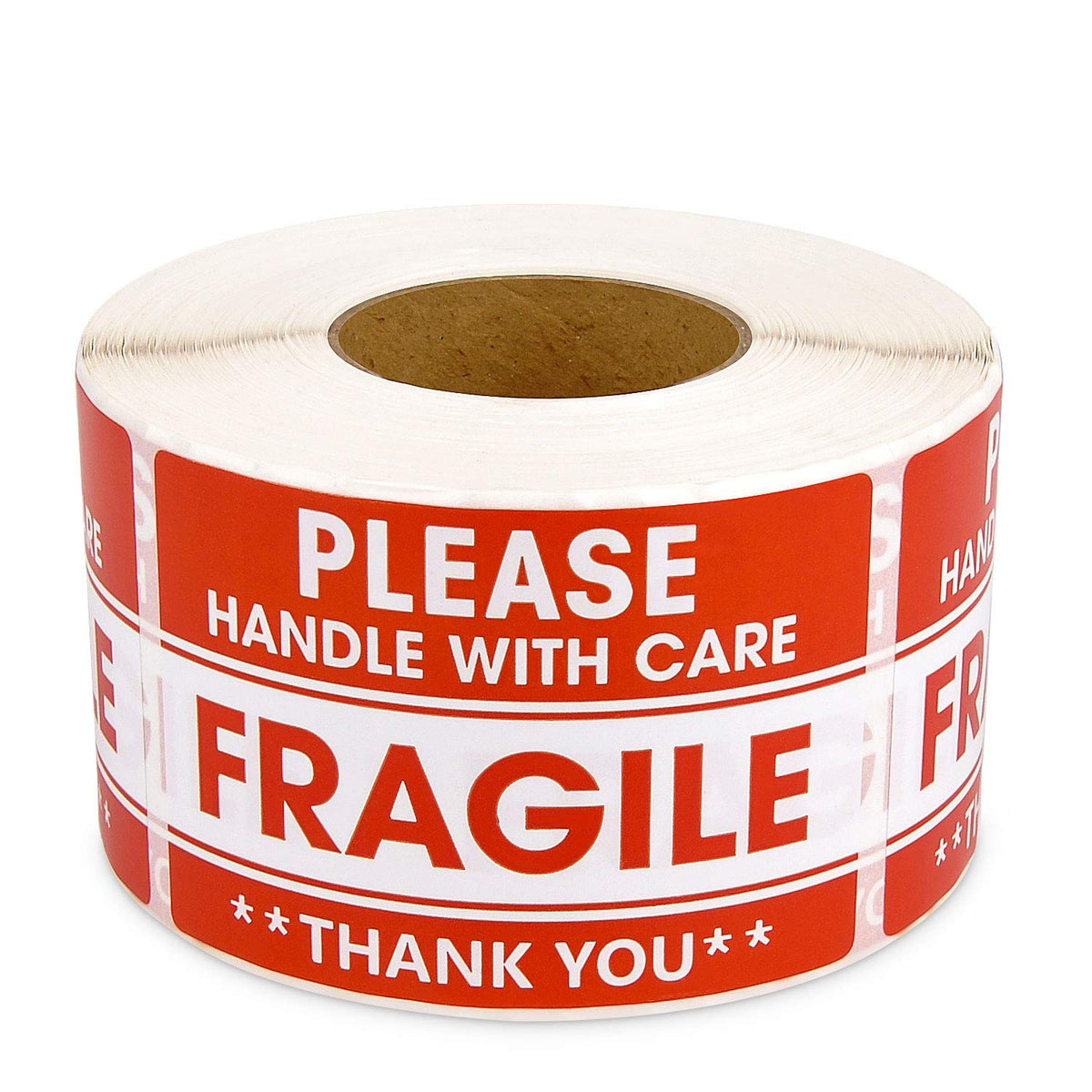 Methdic 2"x 3" Fragile Stickers 500 Labels Per Roll Strong Adhesive (Handle with Care,Do Not Drop,Thank You) Labels for Shipping and Moving
