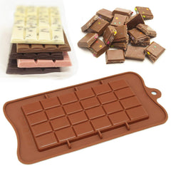 RKPM HOMES Dairy Milk Chocolate Mould | Silicone Candy Bar | Fondant DIY 3D | Ideal for Chocolate and Cake Decoration | Molds for Cake, Brownie Topper, Hard & Soft Candies, Gummy & Jello – 24 Cavity