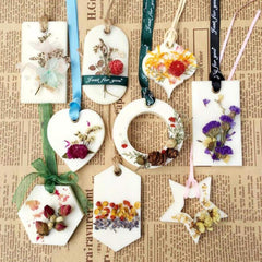 RKPM HOMES Aromatherapy Wax Mold | Round & Star Shape Fondant Silicone Mould with Hanging Hole | Dried Flowers Resin Soap Clay Craft Jewelry Making Molds DIY Pendant Bookmark Necklace | Grey -4 cavity