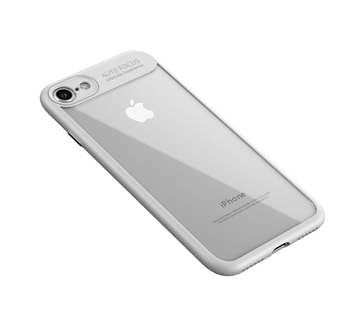 RKPM I Phone 8 Plus Protective Cover Silicone Transparent TPU Shell (Cover) White