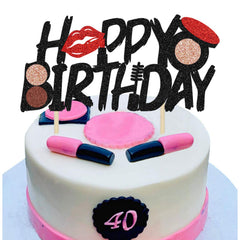 RKPM HOMES Makeup Shape Cake Mould | Fondant Silicone Mold | 3D Clay DIY Mold Cake Decor Tools | Baking Tools for Chocolate Pinna Jelly Baking Soap | for Cake Decorating - Pink
