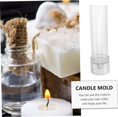 RKPM HOMES Taper Candle Mold I Tapered Pillar Cylindrical Acrylic Candlestick Wax Mould I Modern Creative Shape Molds I for DIY Handmade Ornament Soap, Cake Décor, Art Craft Making, Home Decoration