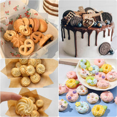 RKPM HOMES Cookie Fondant Mold I 3D Silicone Donut Mould I for DIY Handmade Sugarcraft Cake Decoration, Polymer Clay, Candy, Cupcake Toppers, Jelly, Muffin, Soap Resin Wax Making (Round Chakli)