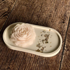 RKPM HOMES Large Peony Flower Shape Candle Mold I 3D Fondant Silicone Epoxy Mould I for DIY Handmade Ornament Chocolate, Aromatherapy, Soap, Resin Art Craft, Home Wedding Party Decoration