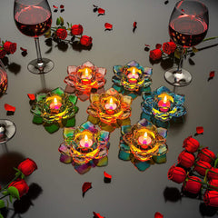 RKPM HOMES Candles Holders Resin Mold I Lotus Shape Tealight Epoxy Casting Silicone Mould I for DIY Art Craft Candlestick, Jewelry Storage Box Trinket Container Home Table Decoration – Set of 1