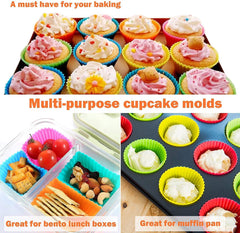 RKPM HOMES Paper Cake Cup Liners | Silicone Baking Cups | Muffin Cupcake Cases | Microwave or Oven Tray Safe | for Handmade Soap, Biscuit, Chocolate, Muffins, Jelly (Rose Shape, 12 Pcs)
