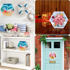RKPM HOMES Large Resin Molds I Deep Casting Silicone Crystal Epoxy Bookends Mould I Flowers Preservation, Office Home Decoration, Desktop Organizer, DIY Home Décor, Art Craft (Hexagonal Shape)