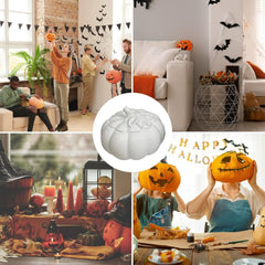 RKPM HOMES Candles Holders Resin Mold I Pumpkin Shape Concrete Silicone Epoxy Casting Jar Mould with Lid I for DIY Handmade Necklace Art Crafts Jewelry Storage Box Ring Trinket Container Home Décor (A)