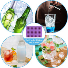 RKPM HOMES Mini Round Shape Ice Cube Mold I Multi-Purpose Reusable 3D Cylinder Silicone Ice Maker Mould Tray I for DIY Handmade Chocolate Cake Décor Jelly Soap Candy Cupcake Gummy Baking – 88 Cavity