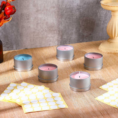 RKPM HOMES Candle Wick Stickers I for Candle Making I Adhere Steady in Hot Wax Double-Sided Sticky Glue Dots I Centering Stickers I Heat Resistance I Candle Making Supplies (20 X 1 MM, 200)